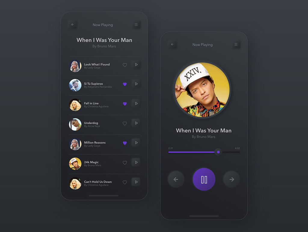 Creative Designs  - Music Player Mobile App