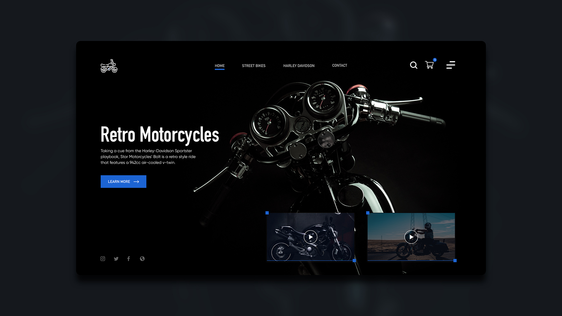 Creative Designs - Motorcycle Page - Ruben Cespedes