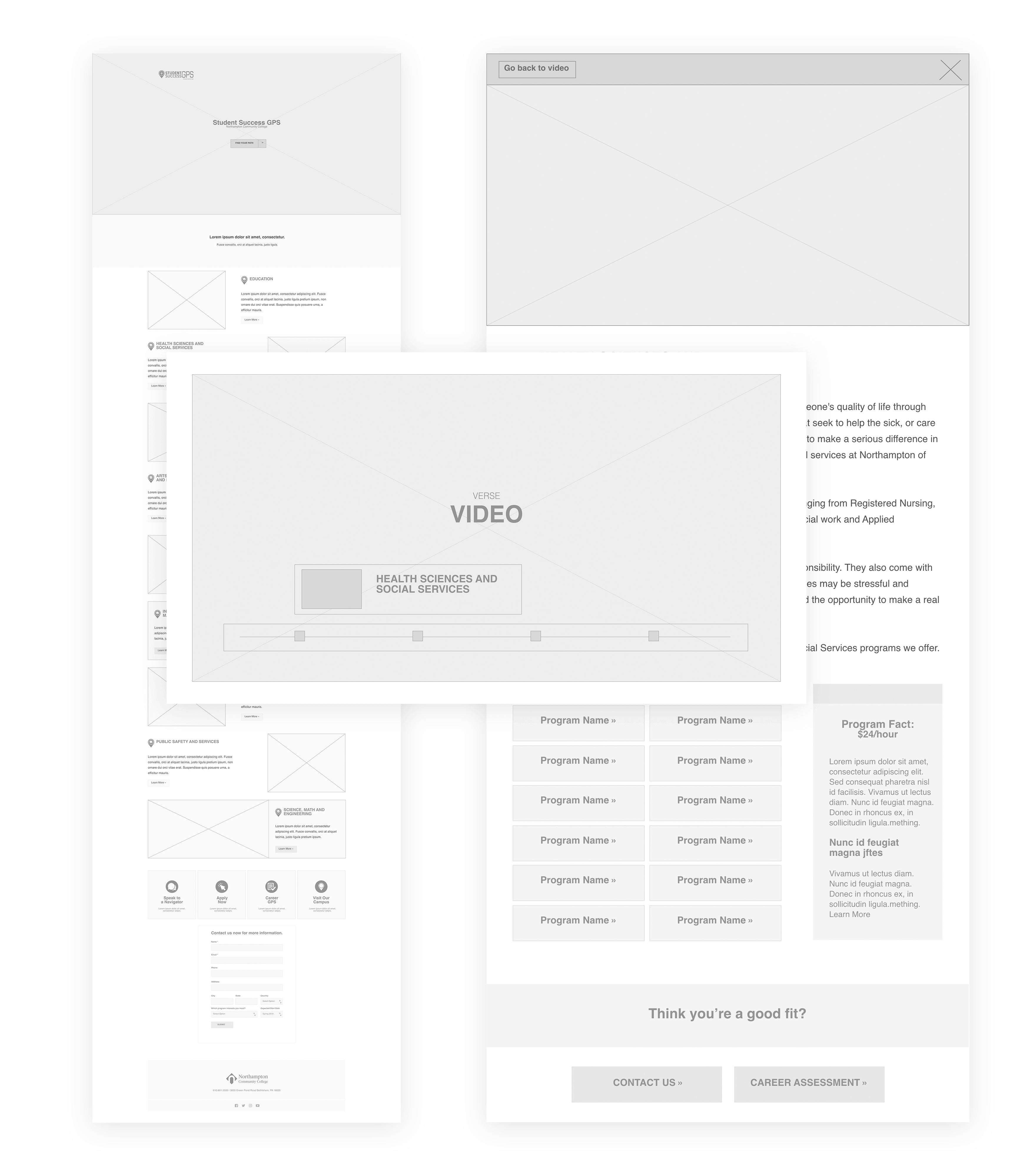 NCC Wireframes