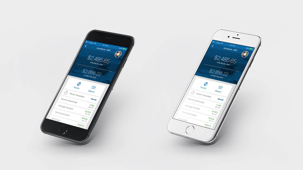 Embassy Bank UI Mobile App Design Mock-Up
