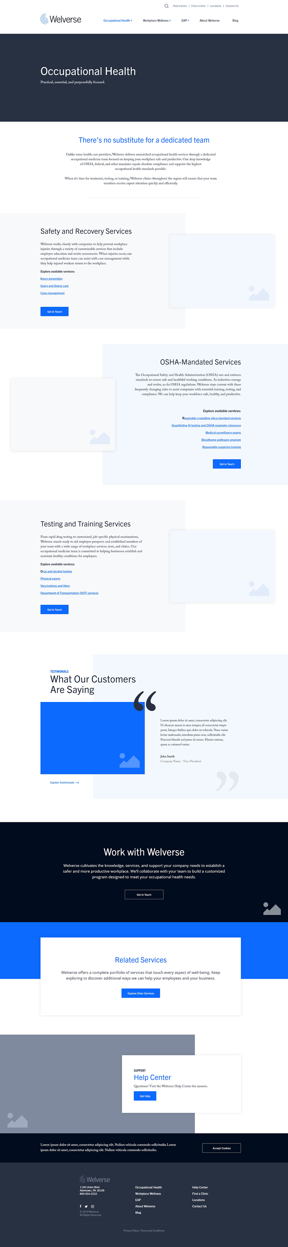 Welverse Wireframes - Occupational-Health